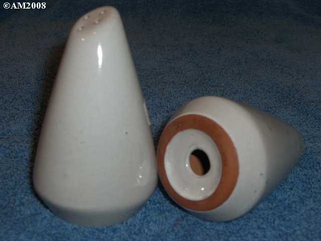 Frankoma Westwinds shakers glazed white sand